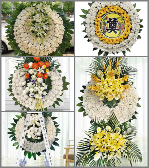 山西长治长子县常张乡段西沟村花圈速递